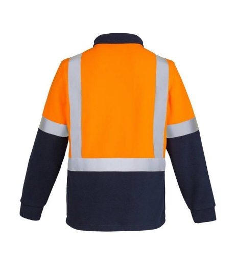 Picture of Syzmik, Mens Hi Vis Fleece Jumper - Shoulder Taped